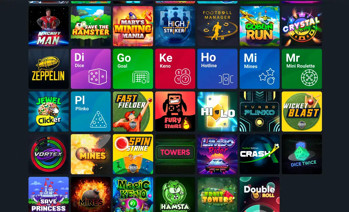 Интерфейс игрового зала Vovan casino с яркими слотами